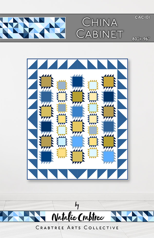China Cabinet - Quilt Pattern, zoomed in. Select this picture to zoom back out.