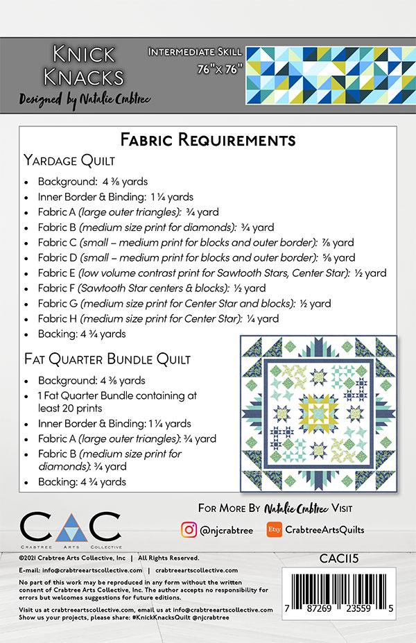 Knick Knacks - Quilt Pattern, different perspective #1, zoomed in. Select this picture to zoom back out.
