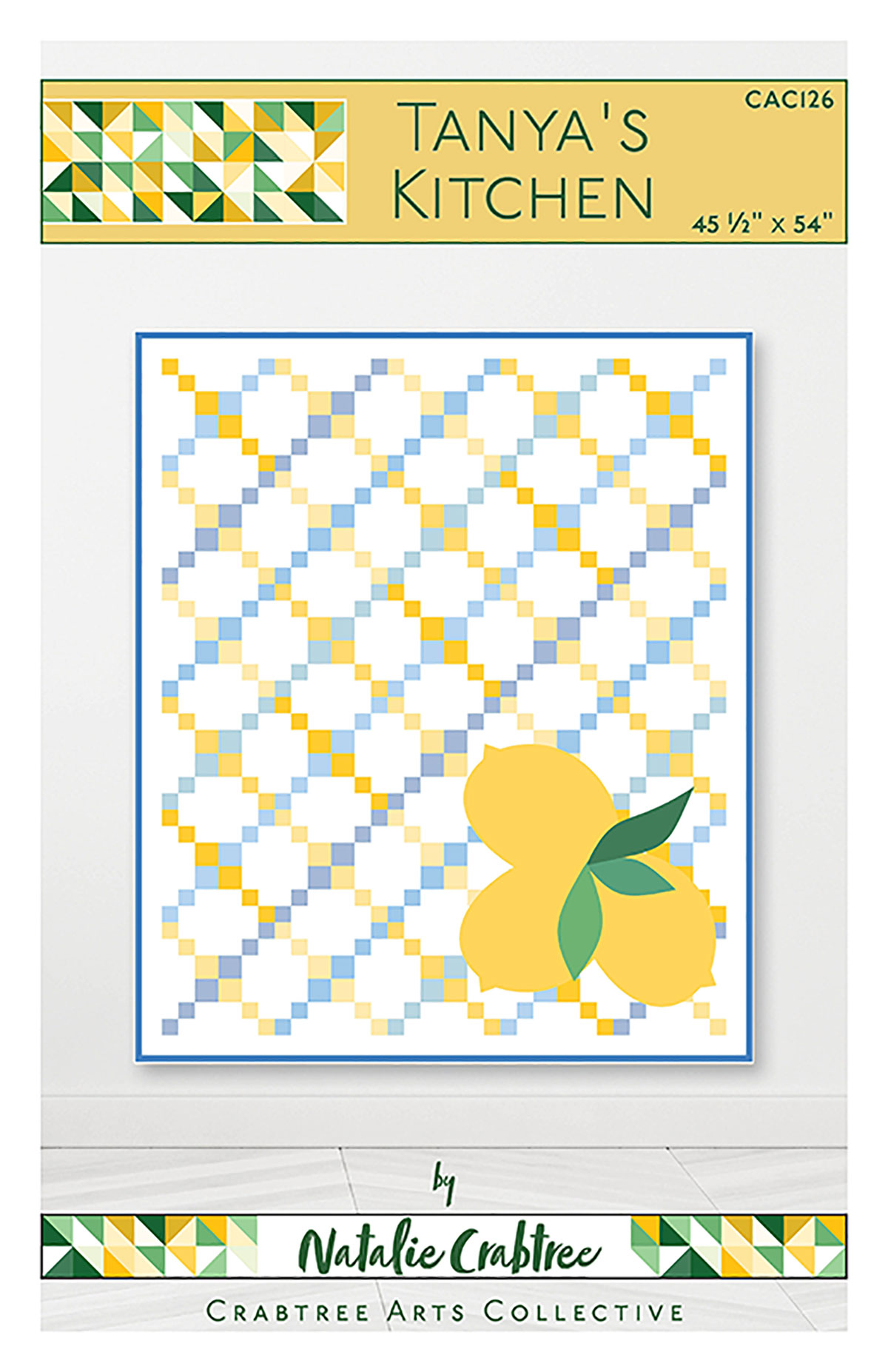 Tanya's Kitchen - Quilt Pattern, zoomed in. Select this picture to zoom back out.