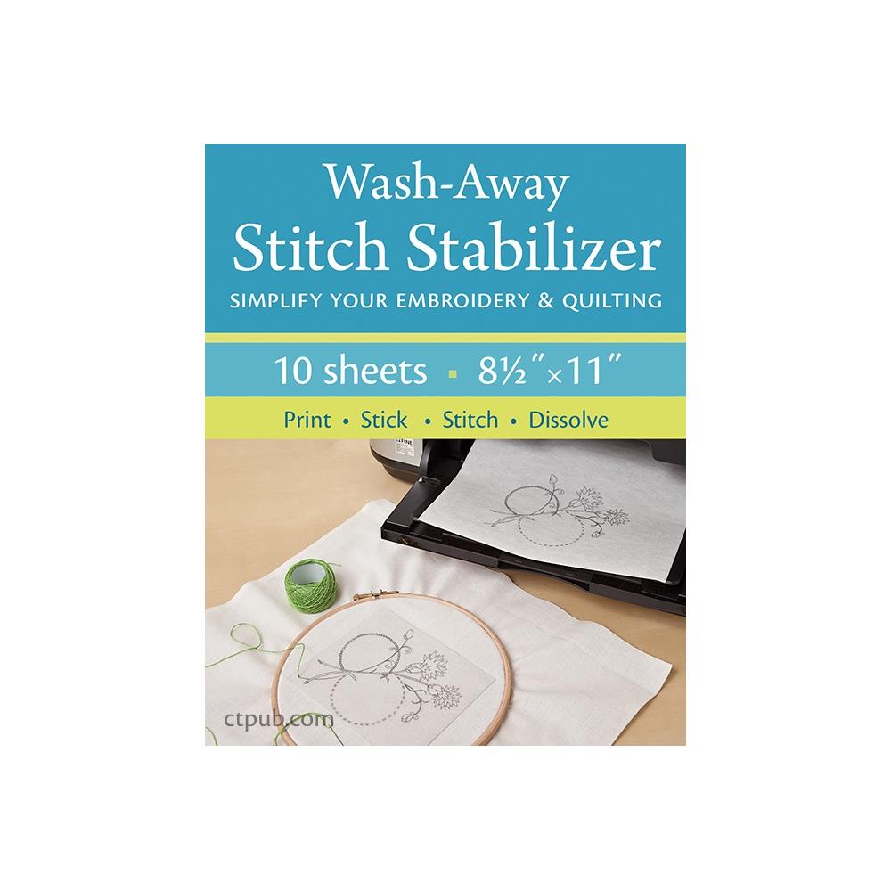 Wash-Away Stitch Stabilizer Sheets 10pcs