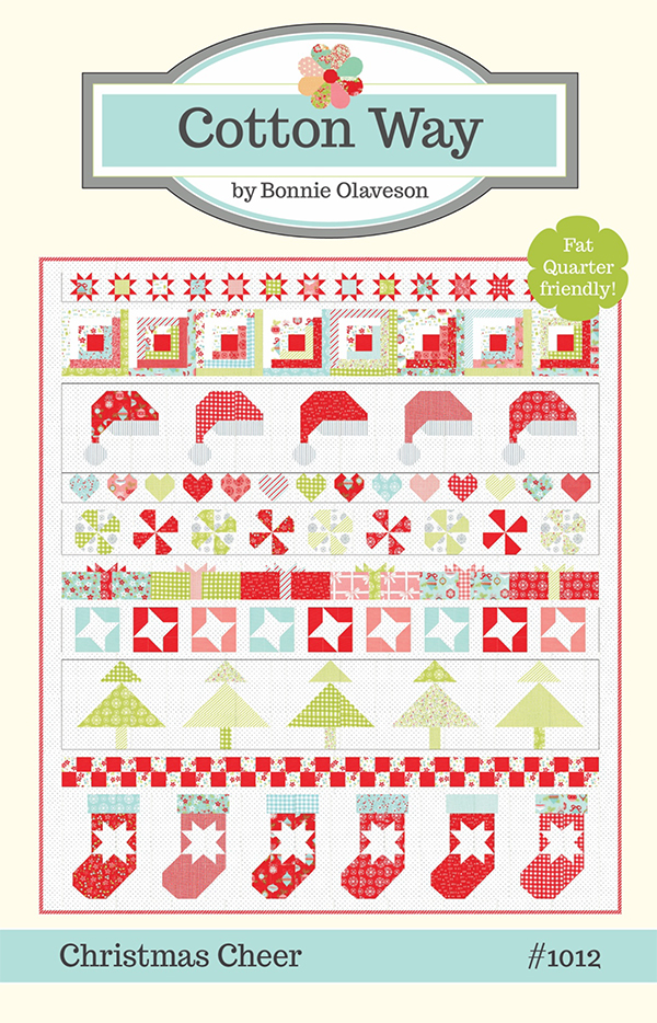 Christmas Cheer - Quilt Pattern, zoomed in. Select this picture to zoom back out.