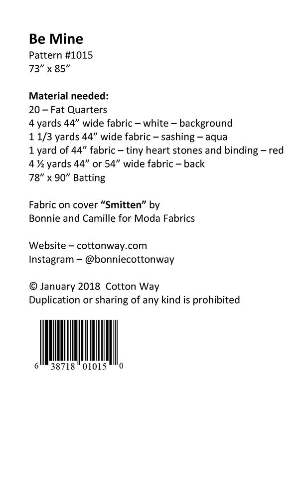 Be Mine - Quilt Pattern