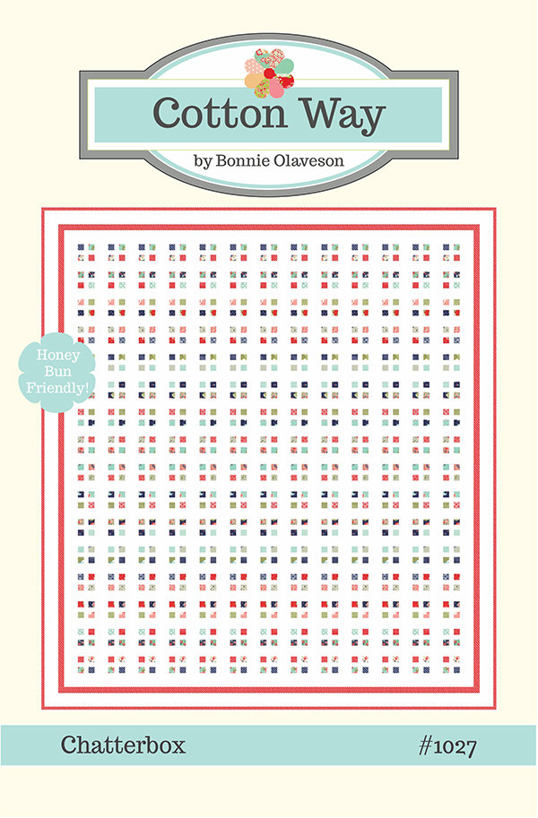 Chatterbox - Quilt Pattern, zoomed in. Select this picture to zoom back out.