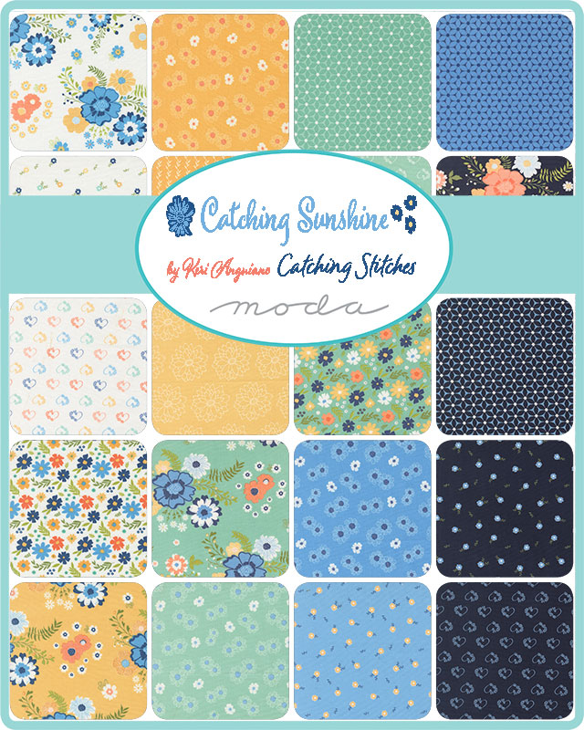 Catching Sunshine - Fat Quarter Bundle, different perspective #1, zoomed in. Select this picture to zoom back out.