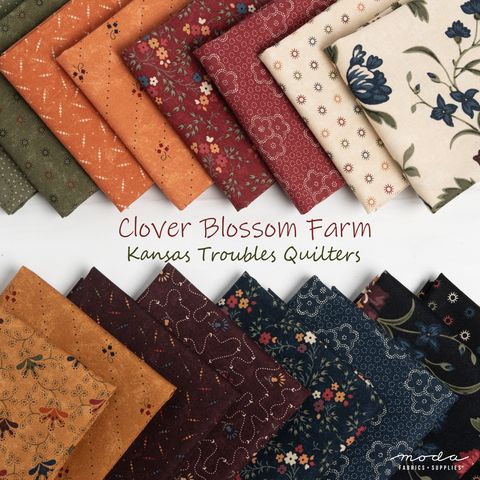 Clover Blossom Farm Dandelion - Sweet Woodruff - Fabric