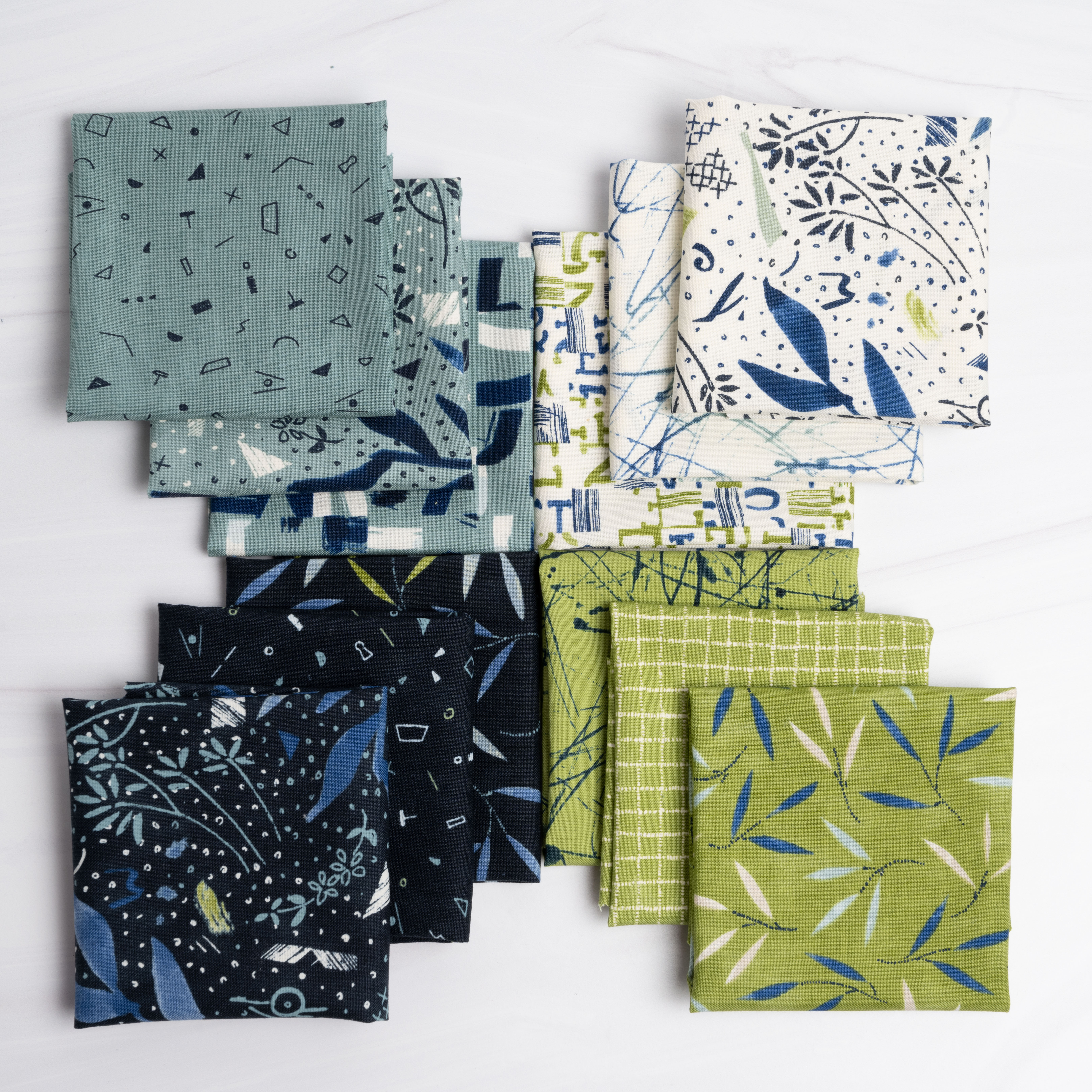 Collage Parchment Sky - Quilt Fabric