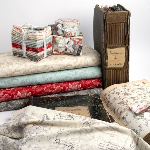 Serene Scroll Blenders Jacobean - Parch Char - Quilt Fabric