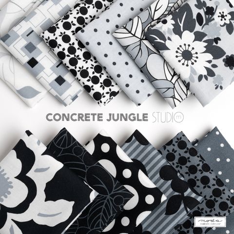 Concrete Jungle Asphalt - Quilt Fabric
