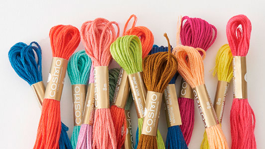 White 100 - Cosmo Cotton Embroidery Floss 8m