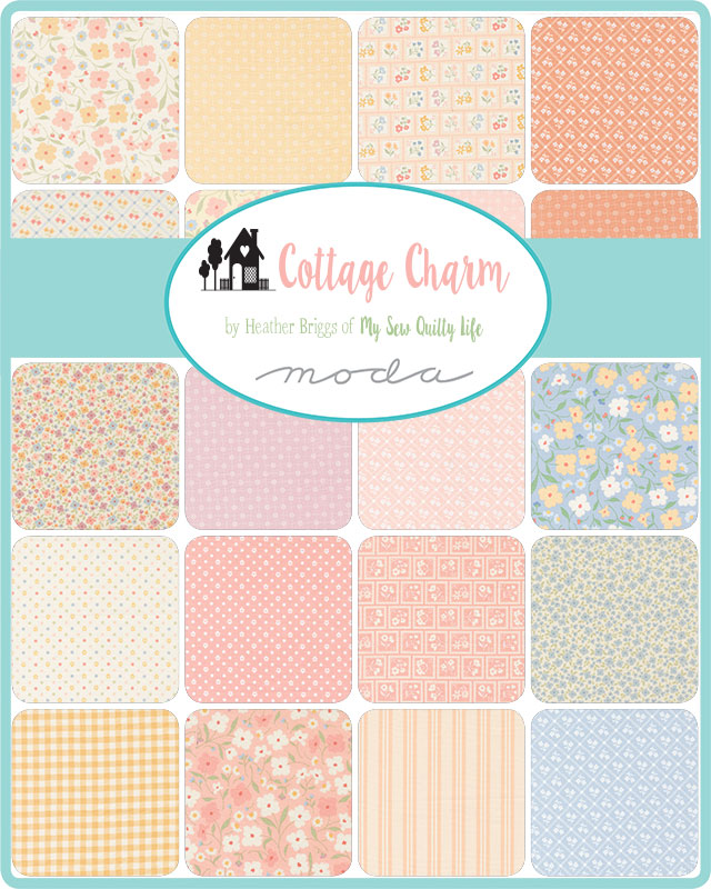 Cottage Charm Flowers - Enjoyable Yellow - Quilt Fabric