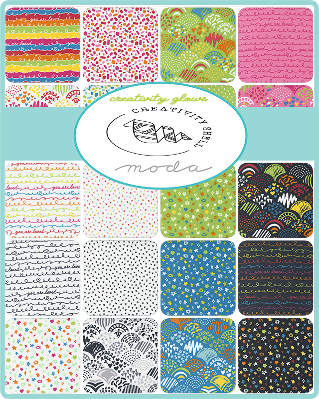 Creativity Glows Bubblegum - Doodles For Days - Quilt Fabric