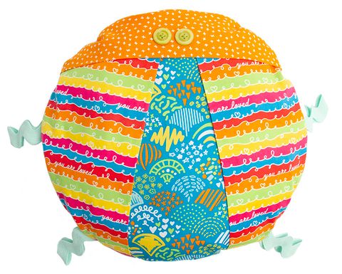 Creativity Glows Bubblegum - Doodles For Days - Quilt Fabric