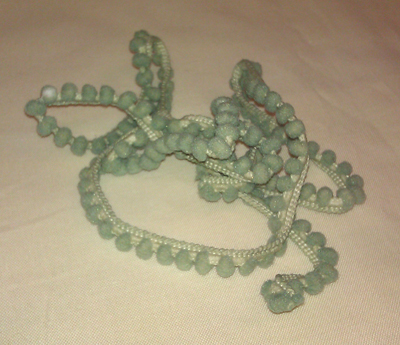 Faded Colonial Blue Mini Pom Pom (1yd)