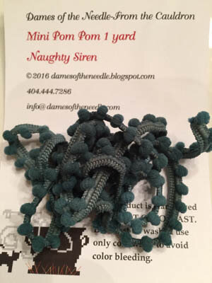 Naughty Siren Green Pom Pom (1yd)