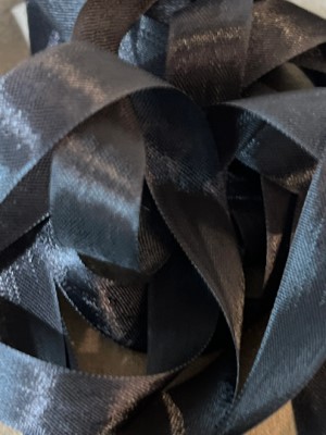 Black Crinkle Ribbon - 2 yds