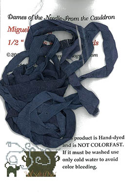 Miguel's Navy Blue 1/2" Crinkle Ribbon (2yds)