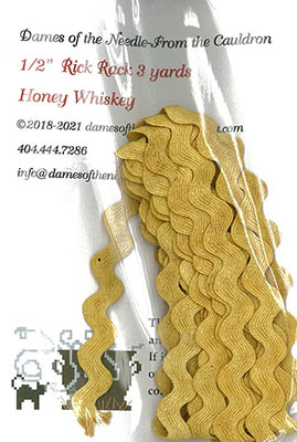 Honey Whiskey Yellow 1/2" Rick Rack (3yds)