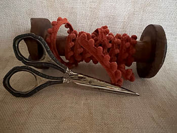 Ginger Nana Orange Mini Pom Pom (1yd)
