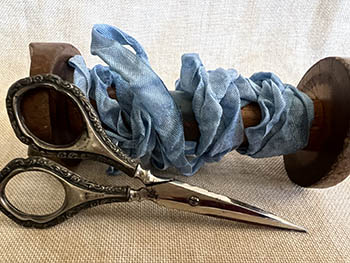 Memphis Blues Crinkle Ribbon (2yd)