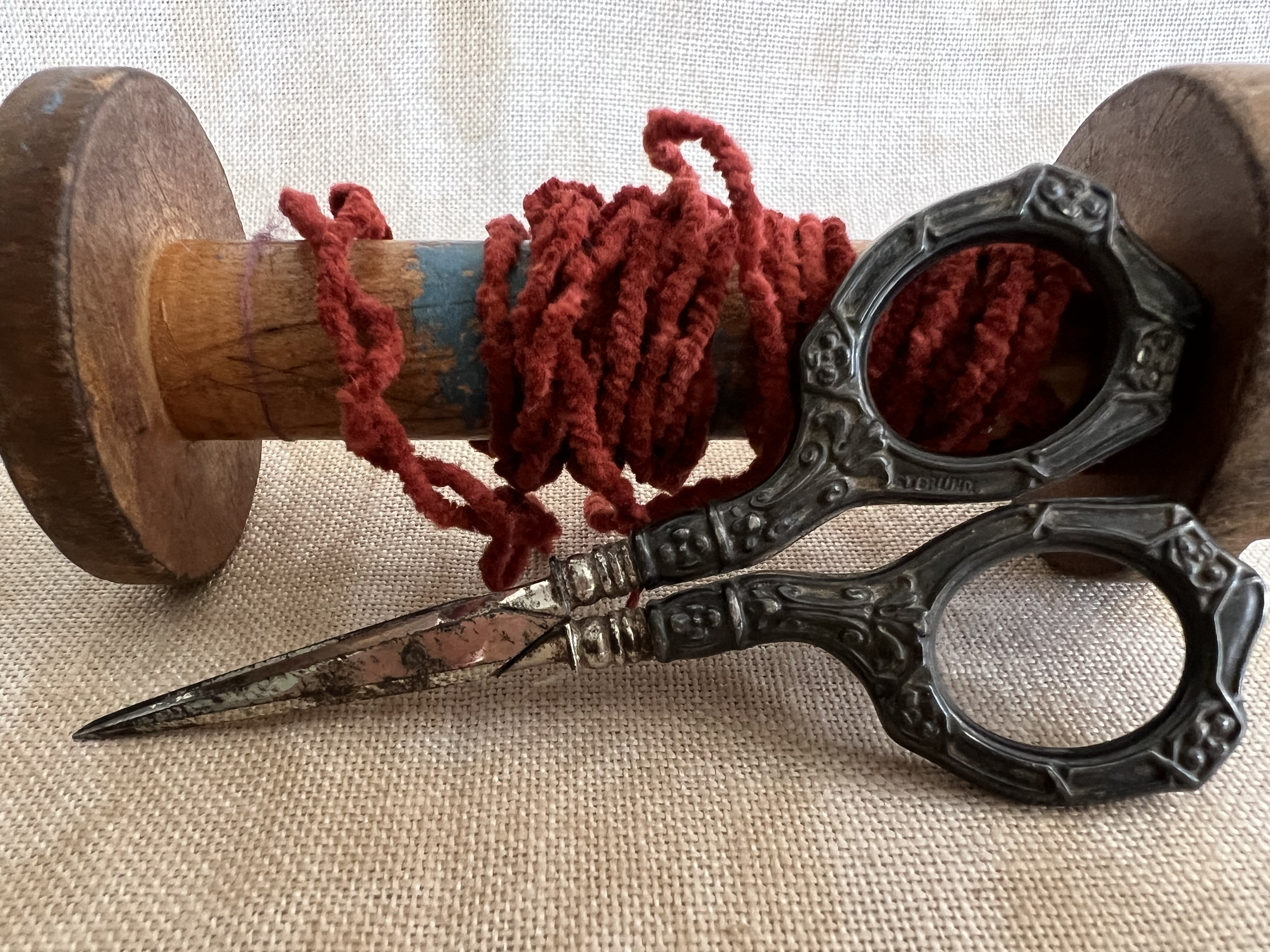 Ginger Nana Red Chenille (3yds)