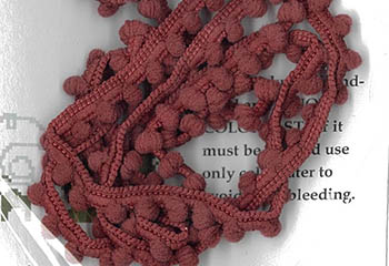 Sweeney Red Mini Pom Pom (1yd) 