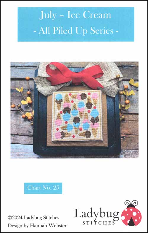 July - Ice Cream - Cross Stitch Pattern