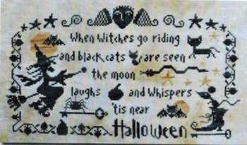 Halloween (The Moon Laughs) - Cross Stitch Pattern