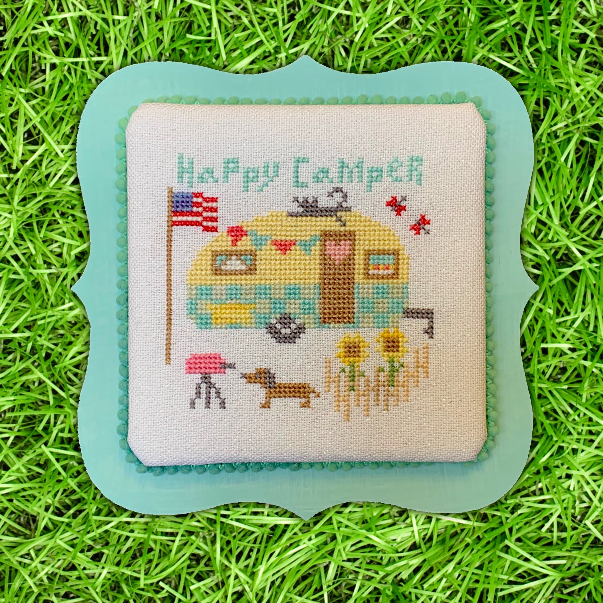 Camper Cuties - Happy Camper - Cross Stitch Pattern