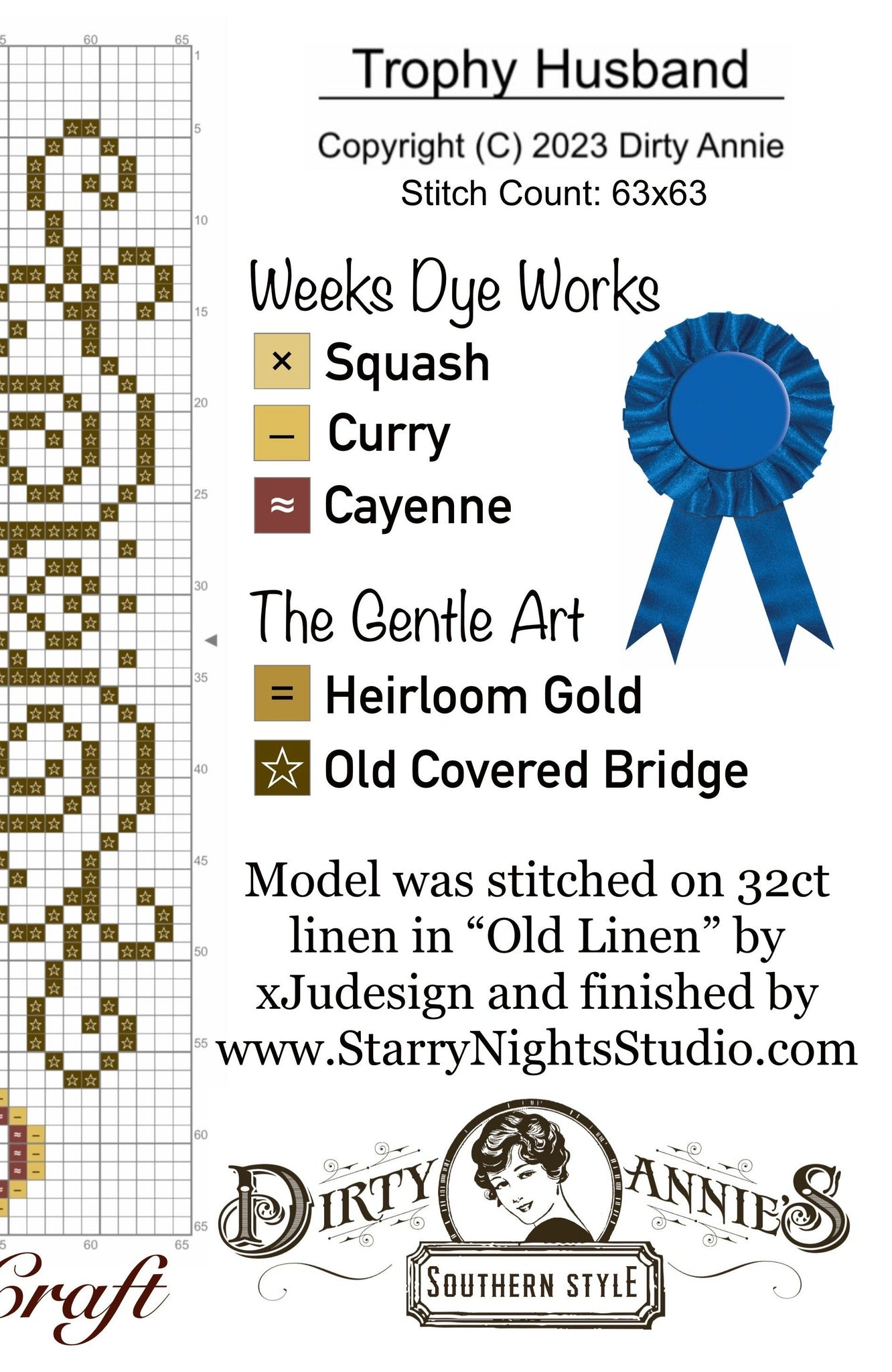 Trophy Husband - Cross Stitch Pattern