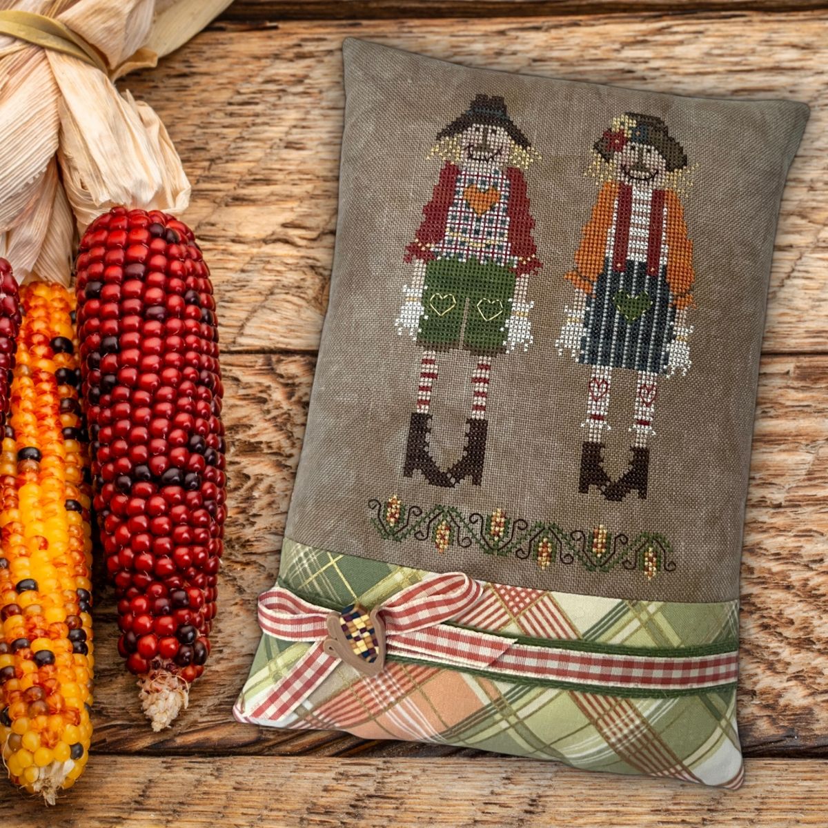 Autumn Scarecrows - Cross Stitch Pattern