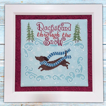 Dachshund through the Snow - Cross Stitch Pattern