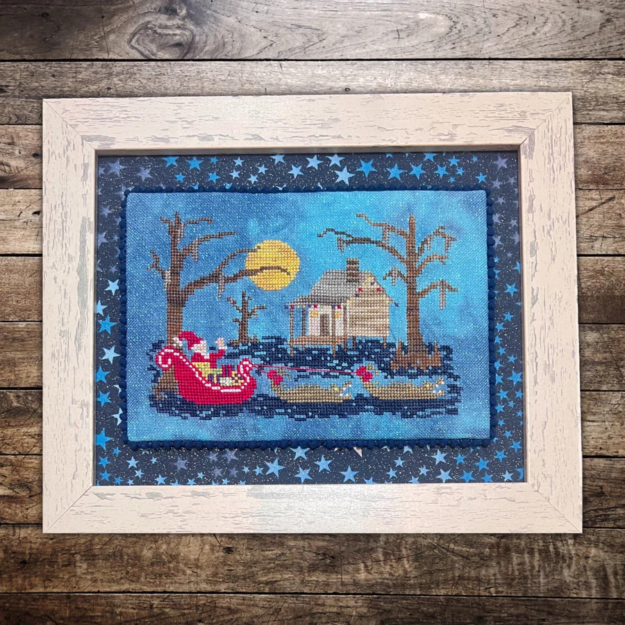 Bayou Santa - Christmas Cross Stitch Pattern