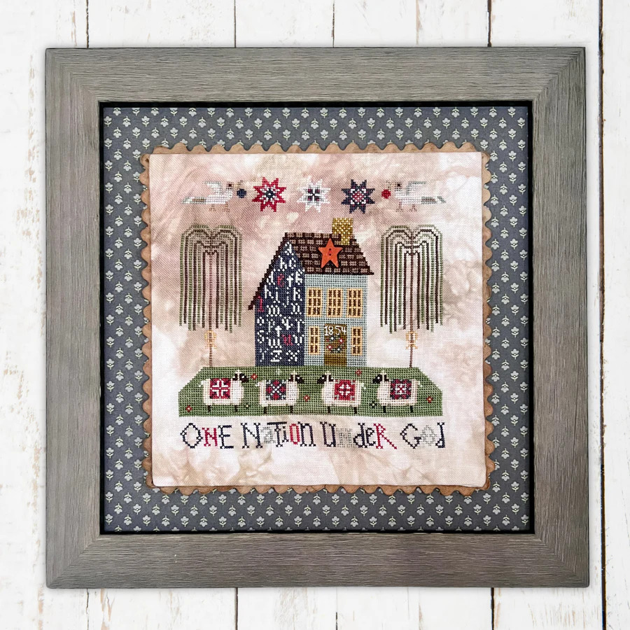 One Nation Under God - Patriotic Cross Stitch Pattern
