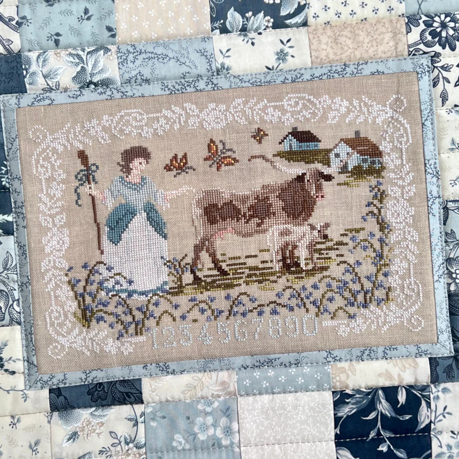 Bessie in the Bluebells - Cross Stitch Pattern