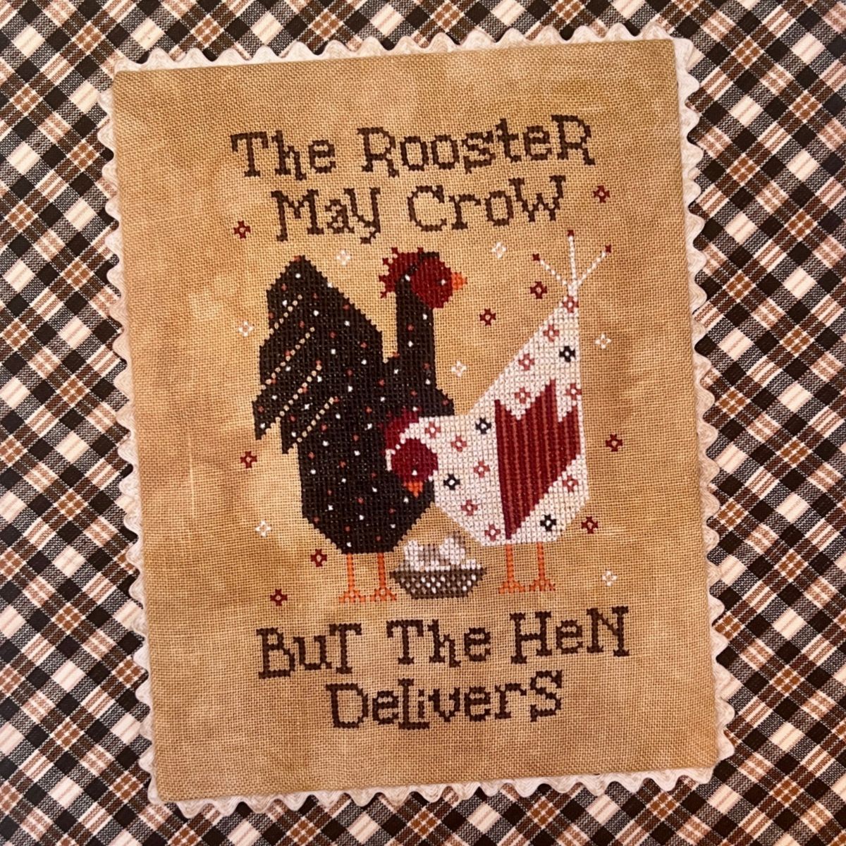 The Rooster May Crow - Cross Stitch Pattern