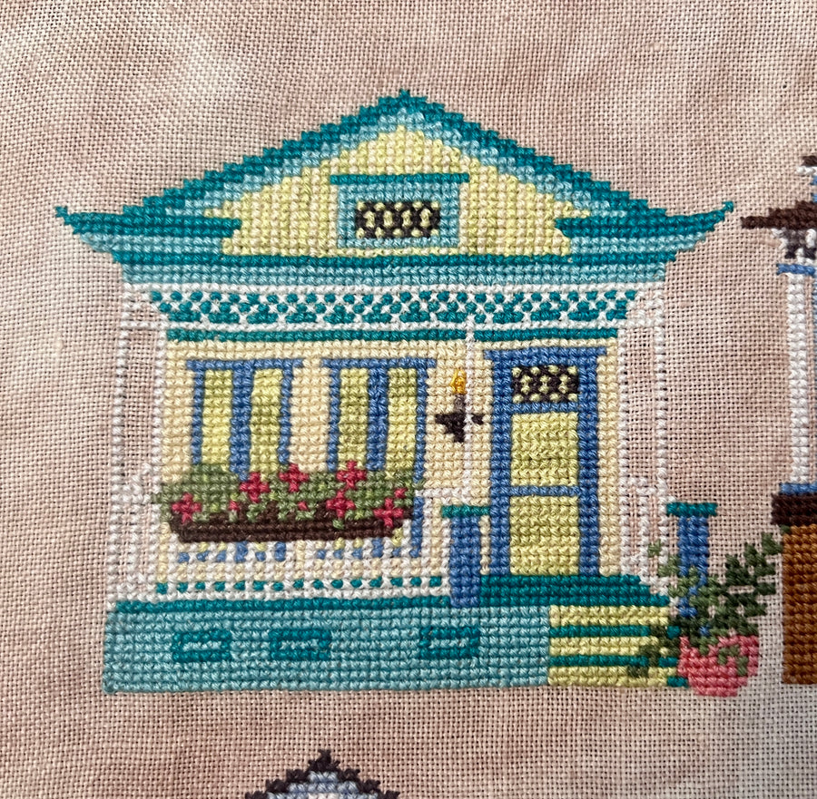 Garden District - Chartreuse Chateau - Cross Stitch Pattern
