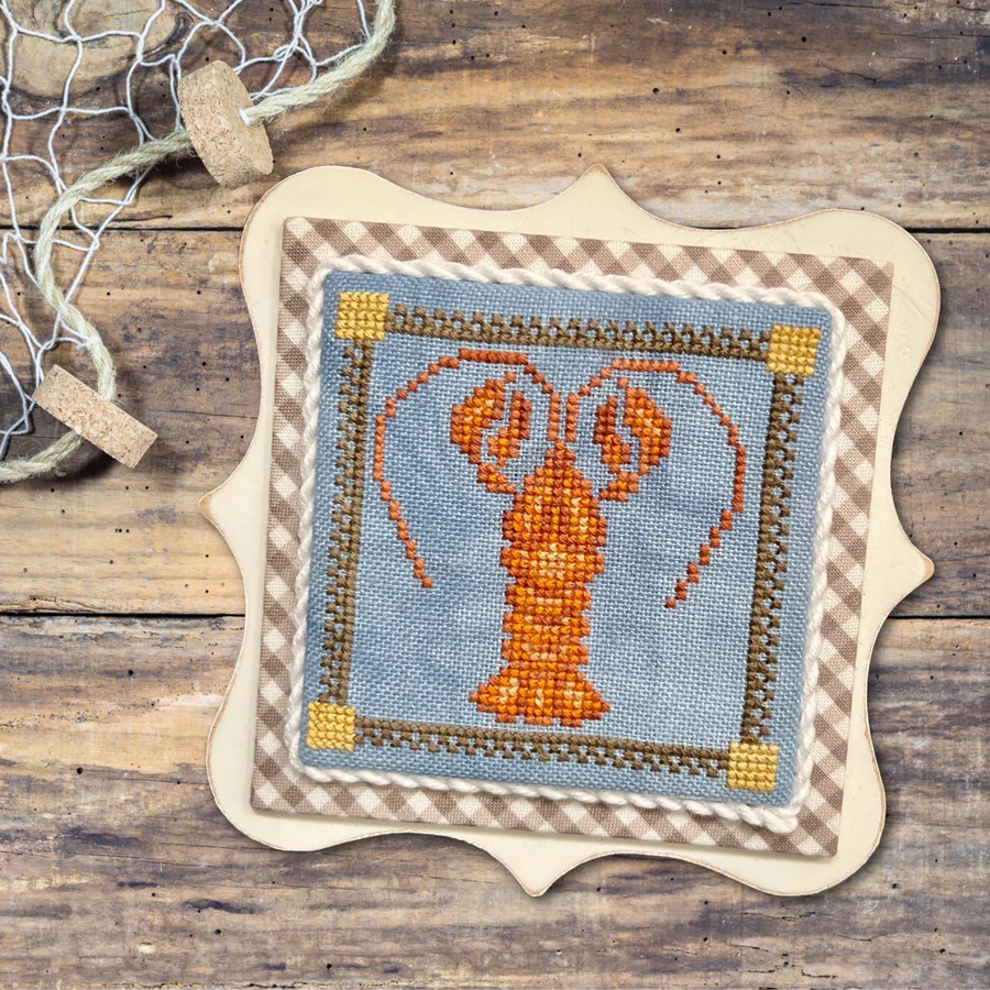 Gulf Coast Treasures - Crawfish - Cross Stitch Pattern 