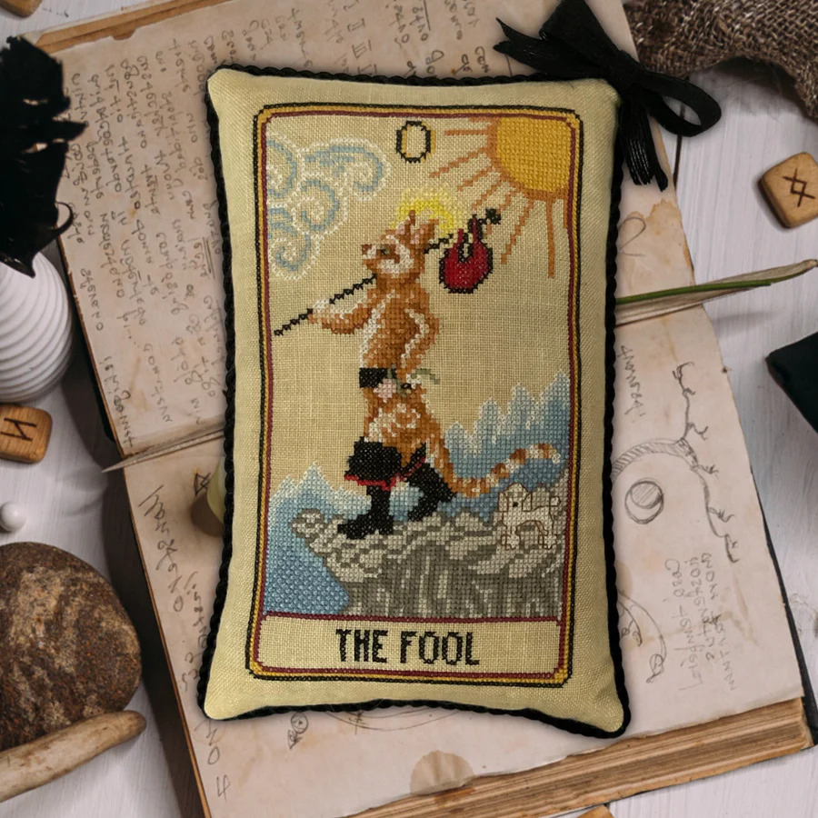 Cat Tarot 0 - The Fool - Cross Stitch Pattern