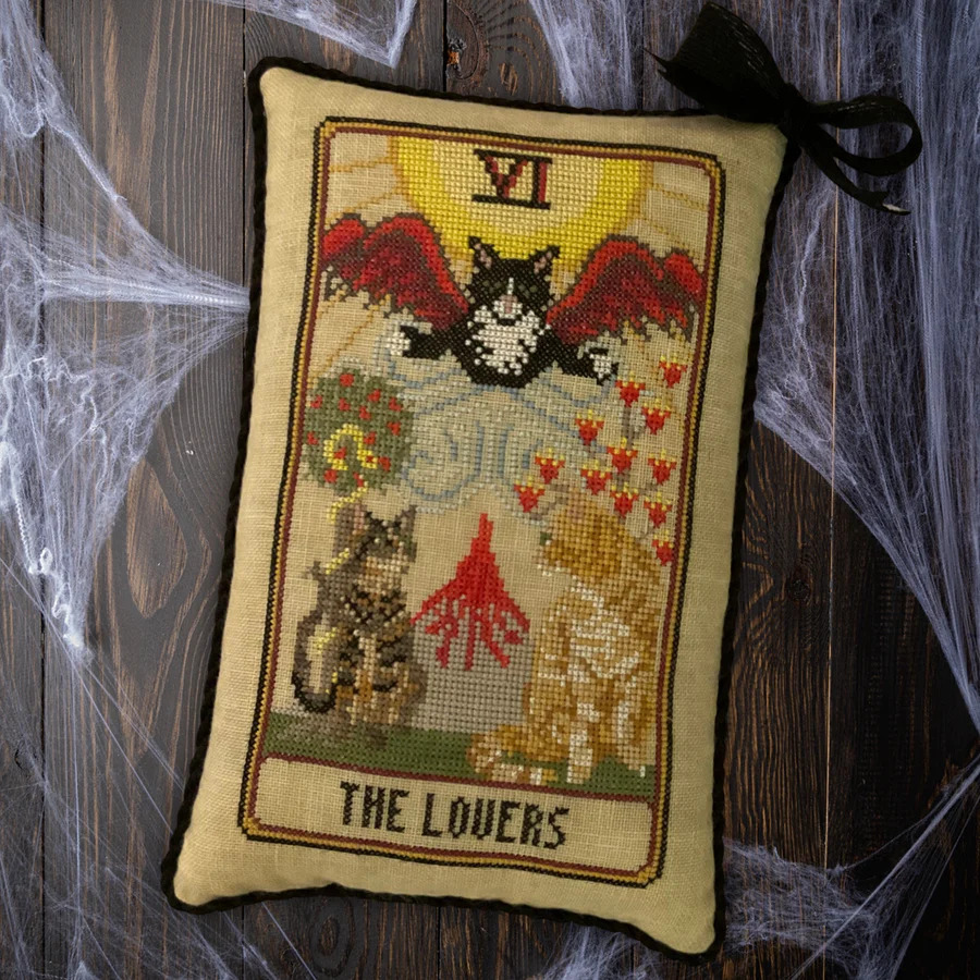 Cat Tarot VI - The Lovers - Cross Stitch Pattern