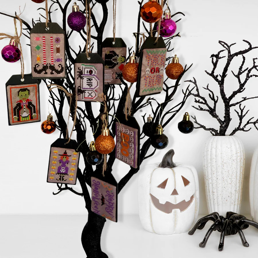 Halloween Tiny Tags - Cross Stitch Pattern
