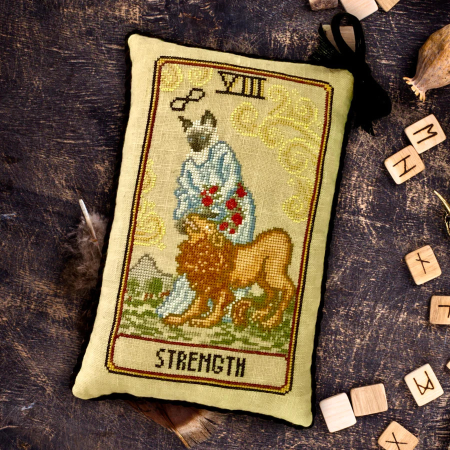 Cat Tarot VIII - Strength - Cross Stitch Pattern
