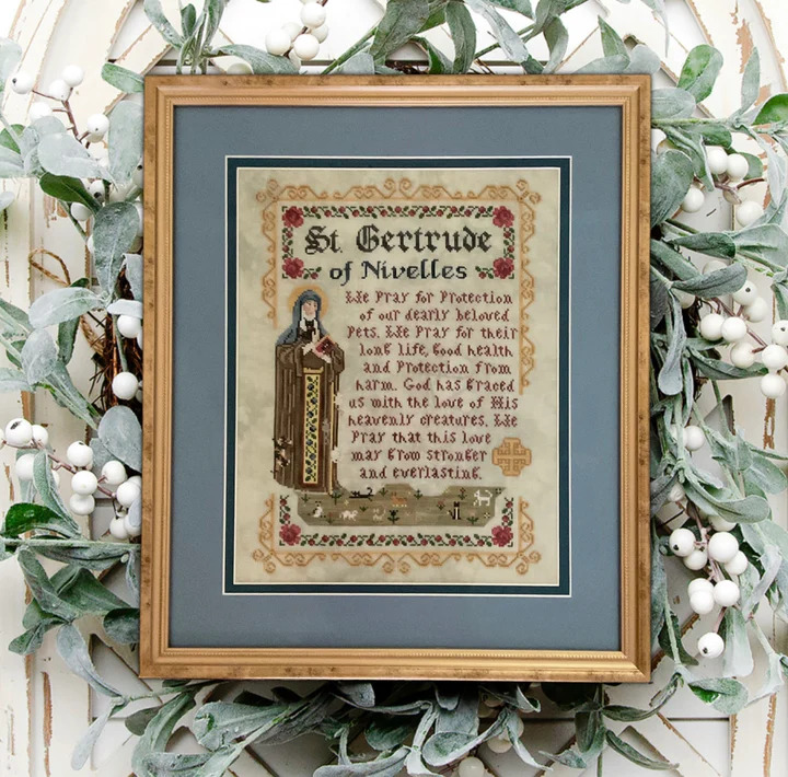 The Patron Saint of Cats - Cross Stitch Pattern