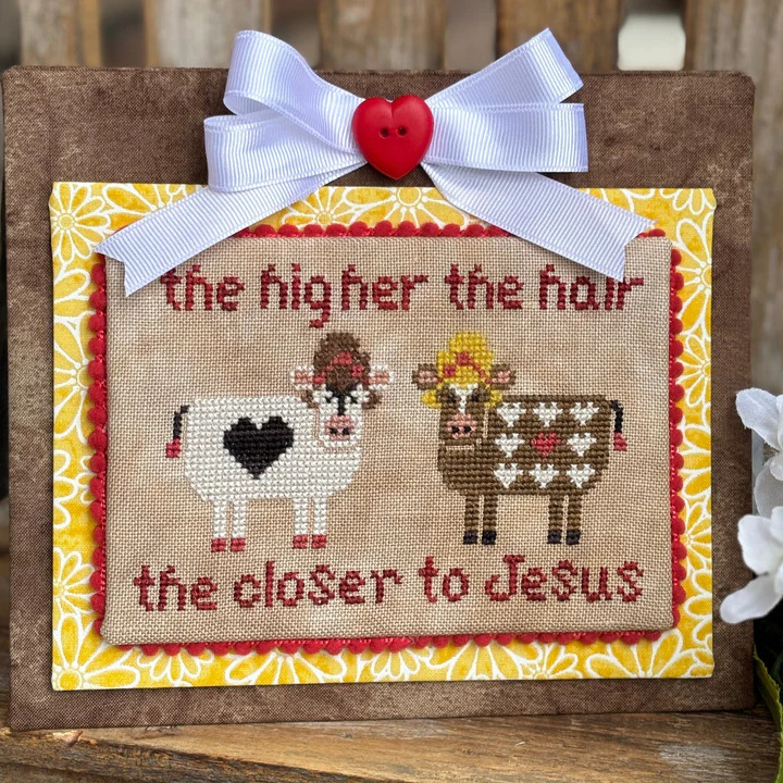 The Higher the Hair - Cross Stitch Pattern