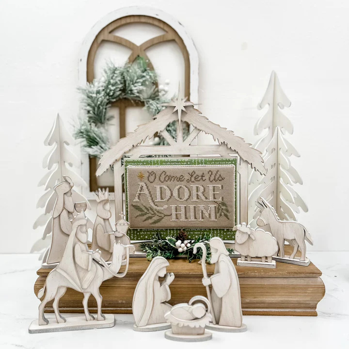 O Come Let Us Adore Him - Cross Stitch Pattern
