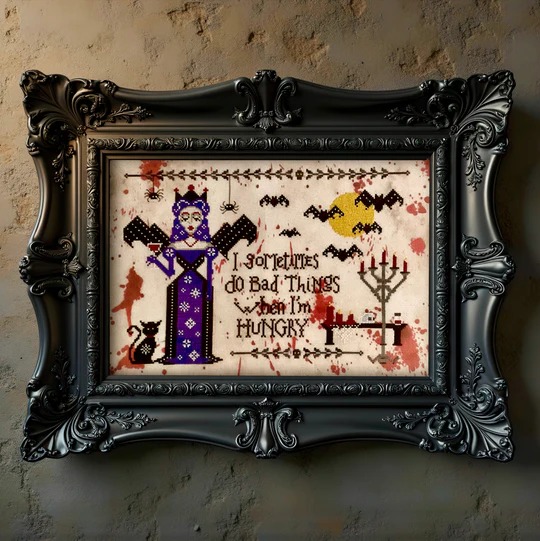 Bad Things - Halloween Cross Stitch Pattern