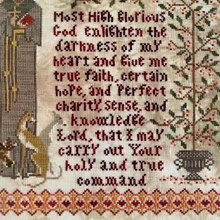 Franciscan Prayer Sampler - Christian Cross Stitch Pattern