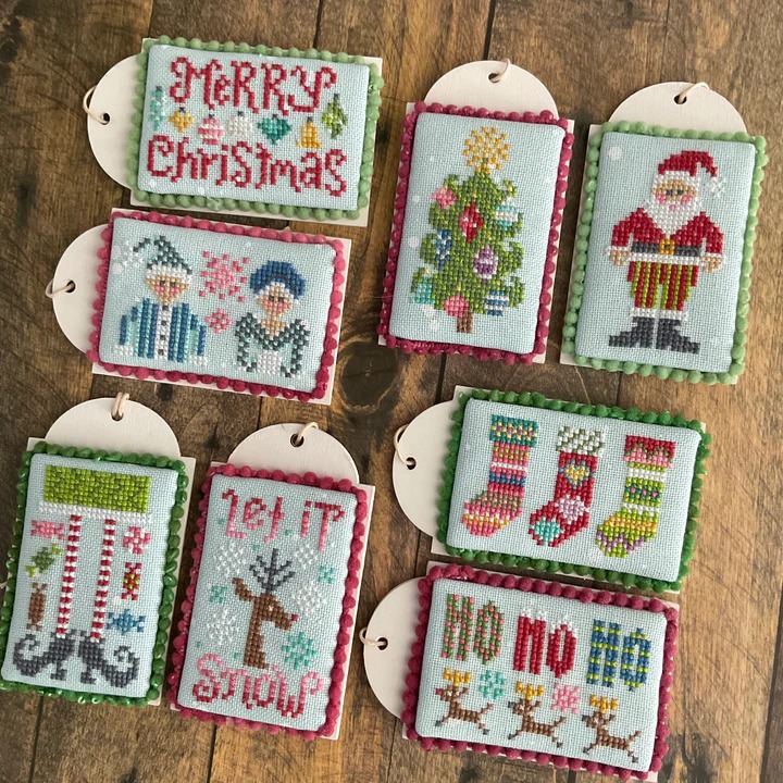 Christmas Tiny Tags - Cross Stitch Pattern