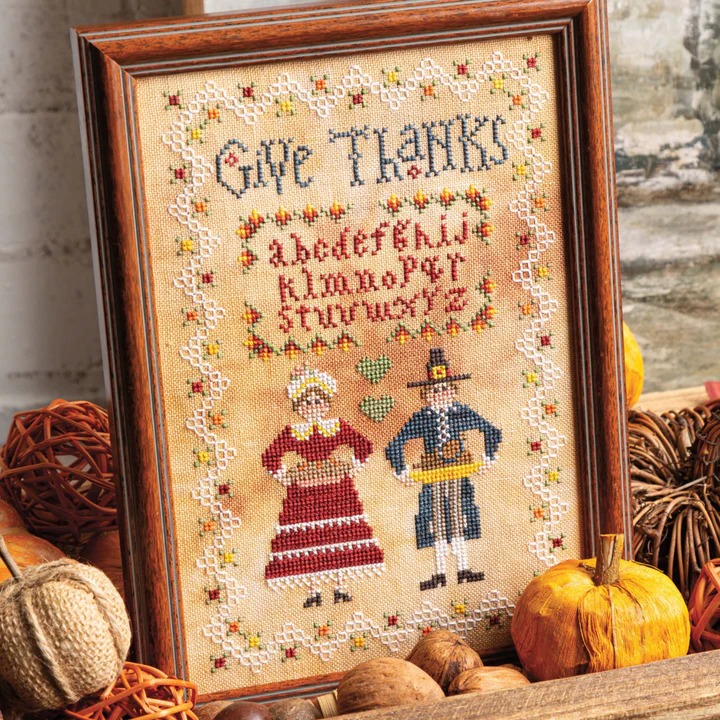 Give Thanks - Thanksgiving Cross Stitch Pattern