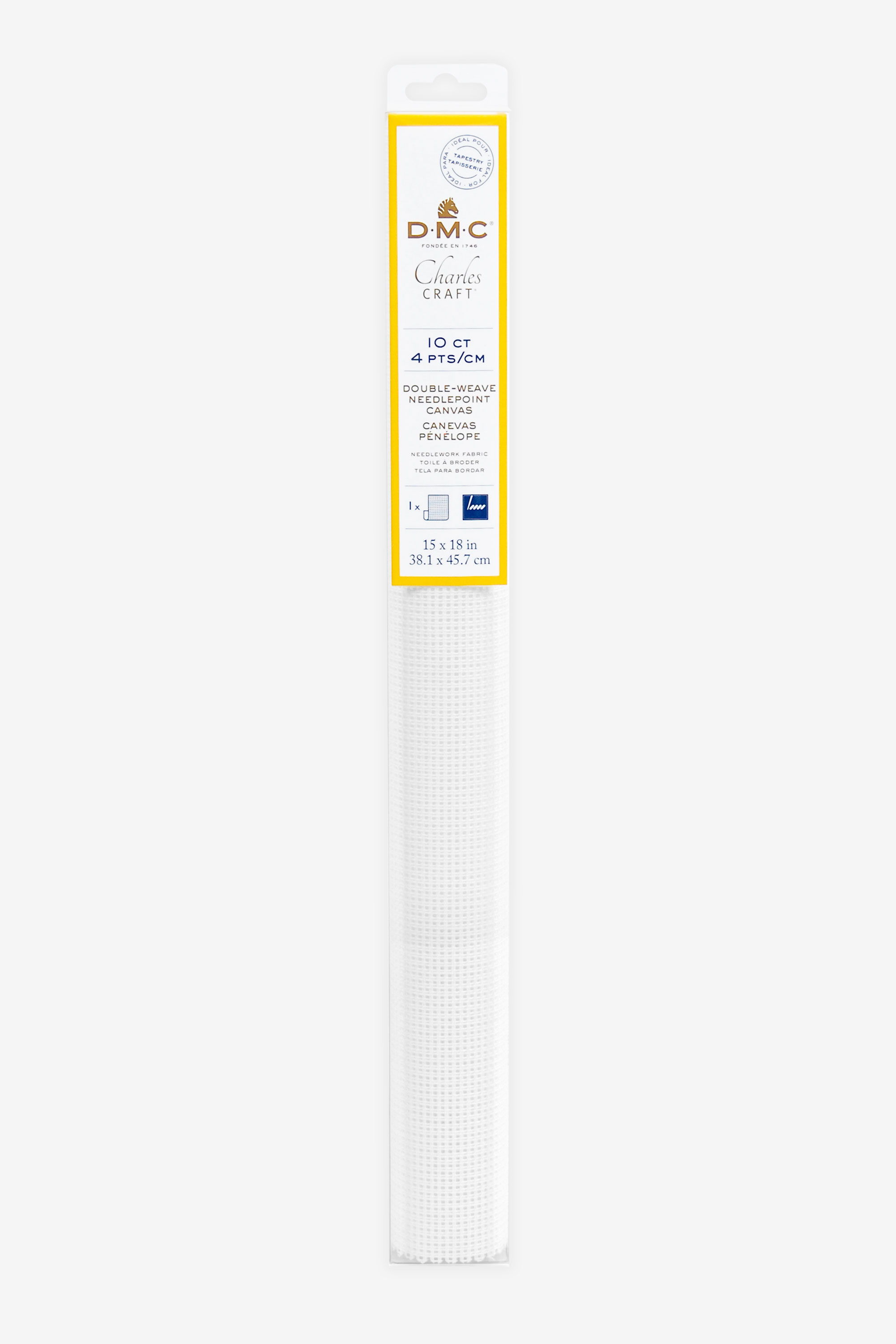 DMC 10ct Penelope Double-Weave Blank Tapestry Canvas 15x18