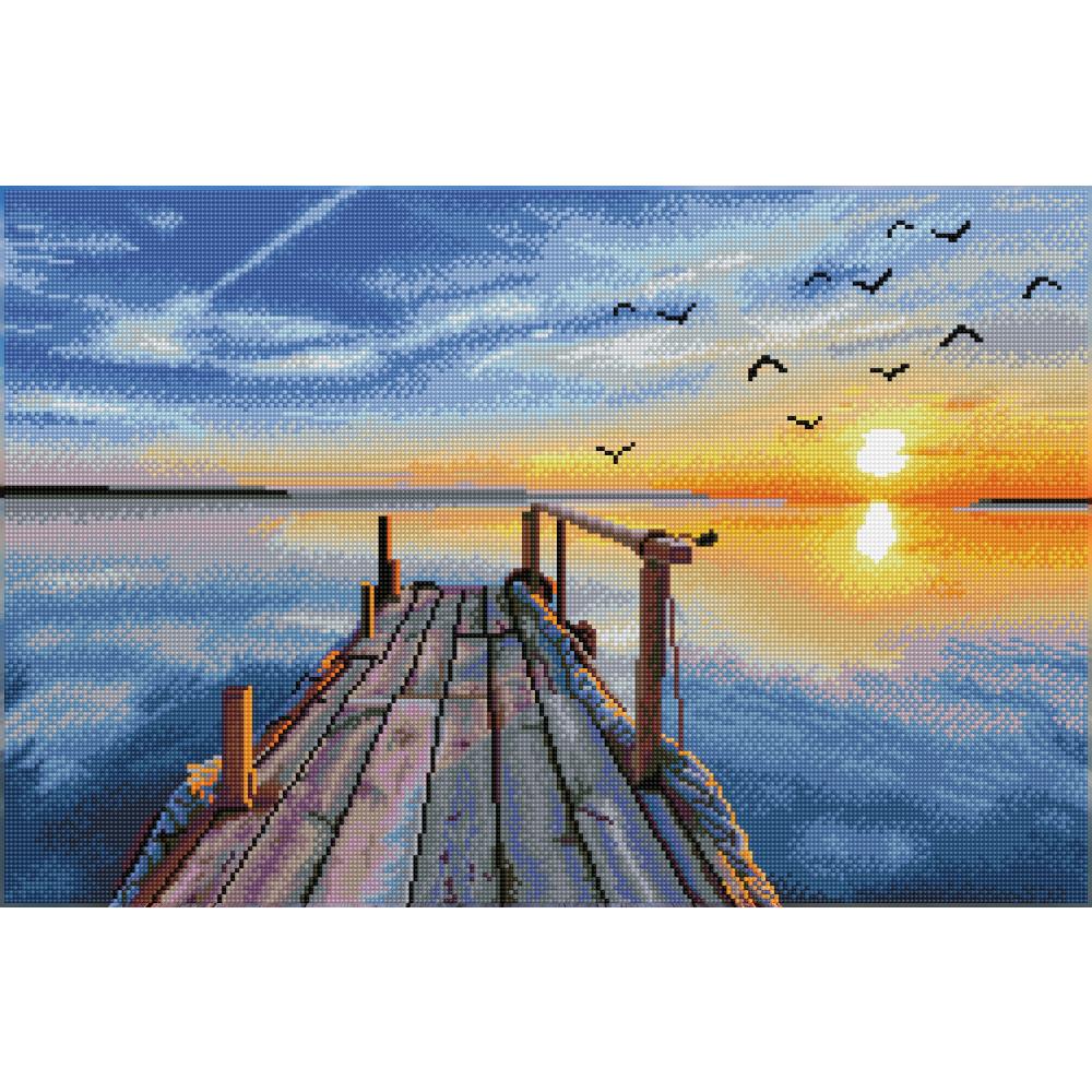 Sunset Jetty - Diamond Embroidery Facet Art Kit